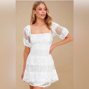 Free People Lace Mini Dress, size Small